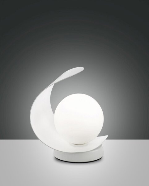 LED Tischleuchte Glas 3000K Weiß H:18 cm blendarm