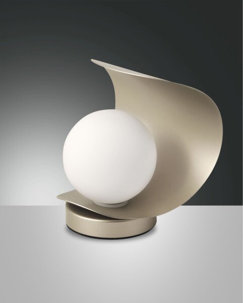 LED Tischleuchte Glas 3000K Gold 540 lm H:18 cm