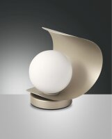 LED Tischleuchte Glas 3000K Gold 540 lm H:18 cm