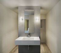 LED Wandleuchte Chrom IP44 Up Down 3000K Metall Weiß