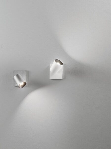 Wandspot Aluminium Weiß GU10 H:11,2 cm schwenkbar