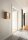 LED Wandleuchte Glas 3000K Holz Weiß T:13 cm blendarm