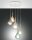 Pendelleuchte Glas Metall E27 blendarm L:50 cm rund