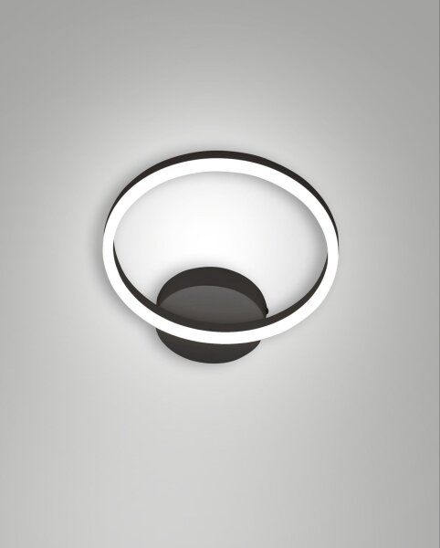 LED Wandleuchte Schwarz 3000K dimmbar B:37 cm 1890 lm