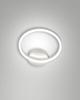 LED Wandleuchte Wei&szlig; 3000K dimmbar H:30 cm 1890 lm