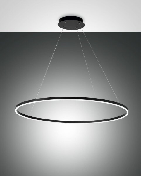LED Pendelleuchte Schwarz 3000K rund Ø100 cm 6300 lm