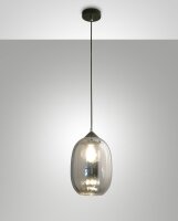 H&auml;ngelampe Rauchglas E27 blendarm &Oslash;20 cm...