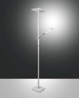 LED Stehleuchte Aluminium 3000K Wei&szlig; flexibel 179,8 cm