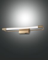 LED Wandleuchte IP44 3000K 40 cm Messing 1150 lm