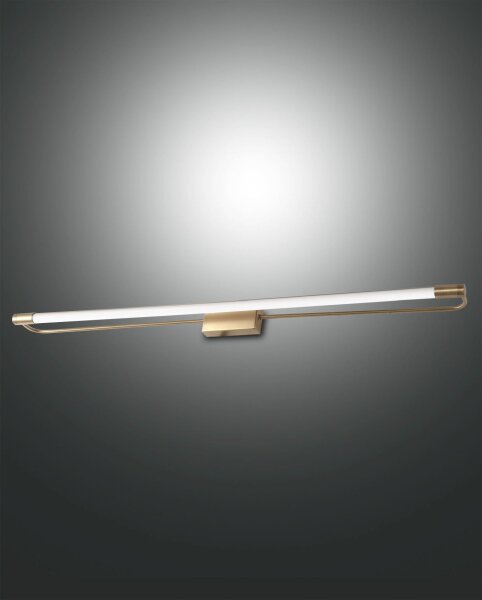 LED Wandleuchte IP44 3000K Messing B:80 cm 2240 lm