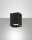 Deckenleuchte Aluminium IP44 Schwarz GU10 L:9 cm