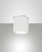 Deckenleuchte Aluminium IP44 Wei&szlig; B:9 cm GU10 blendarm