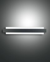 LED Wandleuchte Glas 3000K Schwarz dimmbar B:60 cm