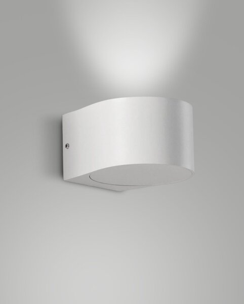 LED Wandleuchte Aluminium IP65 3000K Weiß B:12 cm