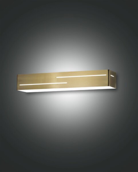 LED Wandleuchte Messing Up Down 3000K T:7 cm blendarm