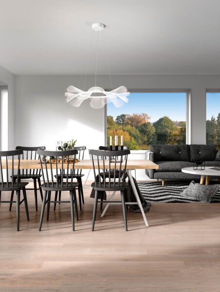 LED Pendelleuchte Weiß 3000K dimmbar L:72 cm 5500 lm