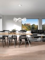 LED Pendelleuchte Wei&szlig; 3000K dimmbar L:72 cm 5500 lm