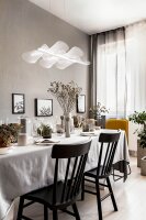 LED H&auml;ngelampe Wei&szlig; 3000K dimmbar L:58 cm 4000 lm