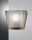Wandleuchte Rauchglas Metall E27 Wei&szlig; blendarm
