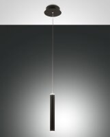 LED H&auml;ngelampe Schwarz 3000K rund 720 lm &Oslash;3,8 cm