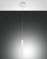 LED Pendelleuchte Wei&szlig; Metall 3000K &Oslash;3,8 cm rund