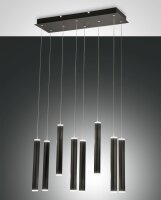 LED H&auml;ngelampe Schwarz 3000K L:60 cm 5760 lm dekorativ