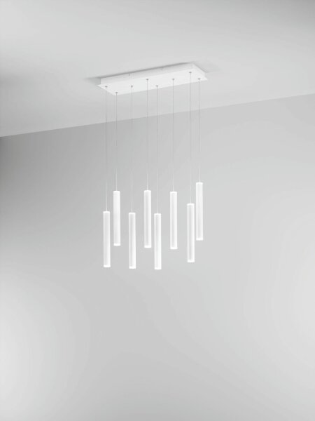 LED Pendelleuchte Weiß Metall 3000K L:60 cm 5760 lm