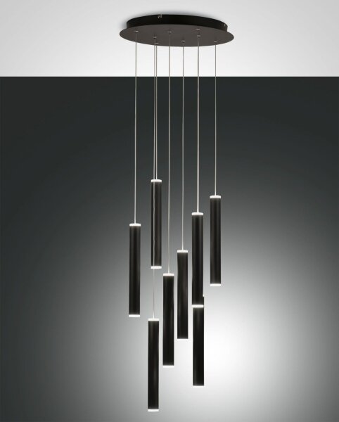 LED Pendelleuchte Schwarz 3000K L:40 cm 5760 lm rund
