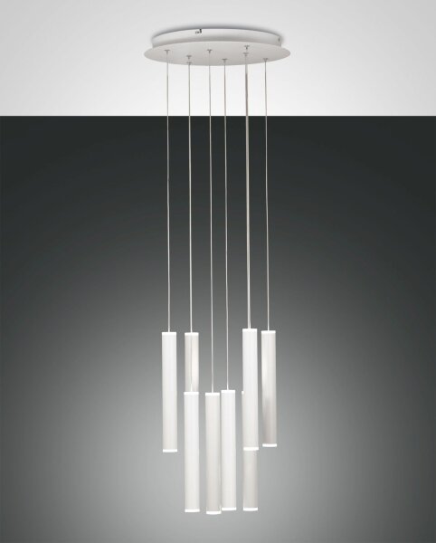LED Hängelampe Weiß Metall 3000K L:40 cm rund Modern