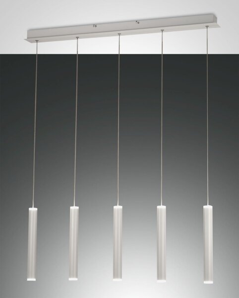 LED Pendelleuchte Metall Weiß 3000K L:90 cm 3600 lm