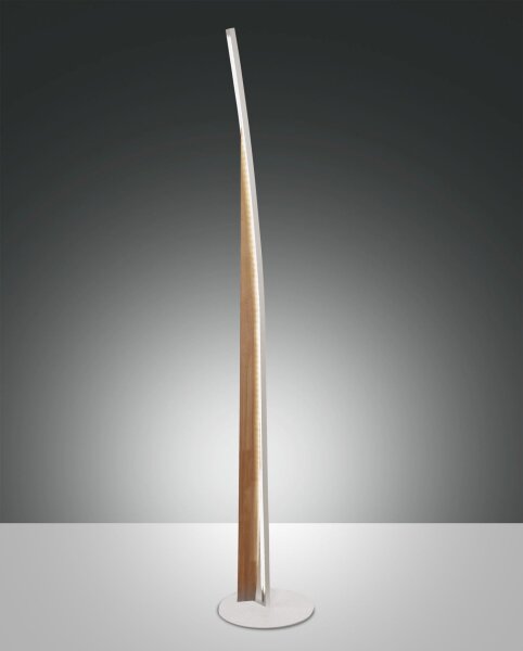 LED Stehleuchte Holz 3000K Weiß 167 cm dekorativ