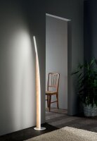 LED Stehleuchte Holz 3000K Wei&szlig; 167 cm dekorativ