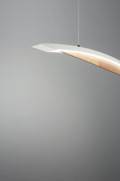 LED Pendelleuchte Holz Up Down 3000K Weiß L:110 cm