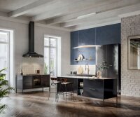 LED Pendelleuchte Holz Up Down 3000K Wei&szlig; L:110 cm