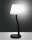 LED Tischleuchte Glas 3000K Wei&szlig; Schwarz H:32,5 cm