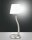 LED Tischleuchte Glas 3000K Weiß Nickel H:32,5 cm