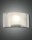 Wandleuchte Glas Metall E27 Weiß B:34 cm blendarm