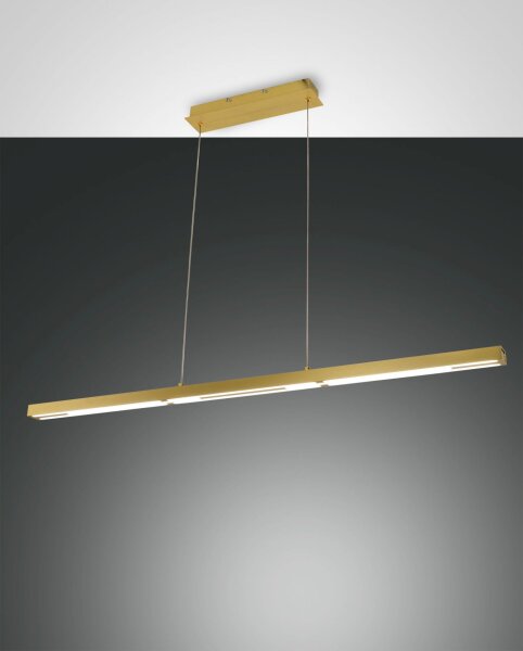 LED Pendelleuchte Messing 3000K 4800 lm L:110 cm