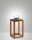 LED Akku Tischleuchte Holz IP54 3000K dimmbar 41,4 cm