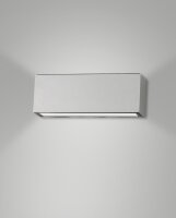 LED Wandleuchte Aluminium IP54 Up Down 3000K Silber