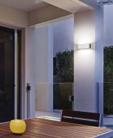 LED Wandleuchte Aluminium IP54 Up Down 3000K Wei&szlig;