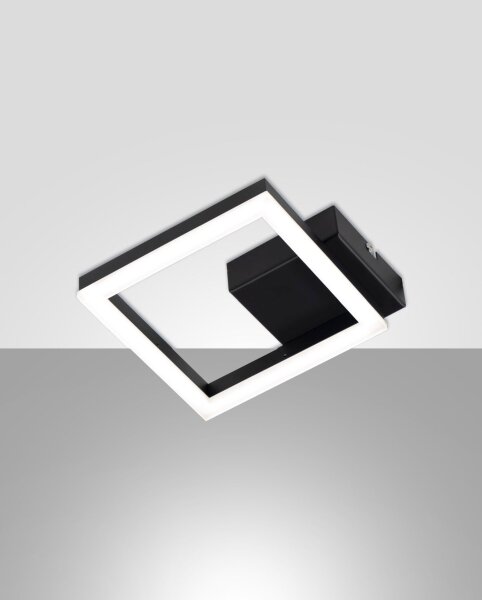 LED Deckenleuchte Schwarz 3000K Aluminium H:5,5 cm