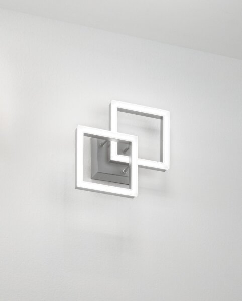 LED Deckenleuchte Aluminium 3000K Anthrazit H:10,5 cm