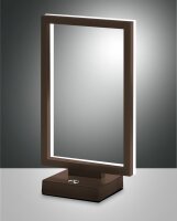 LED Tischleuchte Aluminium 3000K H:30 cm Rostbraun