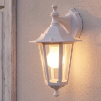 Wandleuchte f&uuml;r Au&szlig;en LATERNA 5 in weiss
