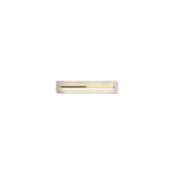 LED Wandlampe Alabaster Glas B:40 cm 3000 K indirekt
