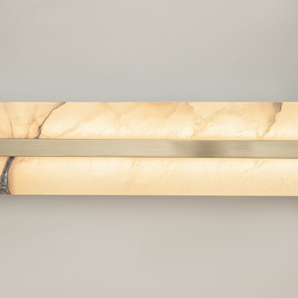 LED Wandlampe Alabaster Glas B:40 cm 3000 K indirekt