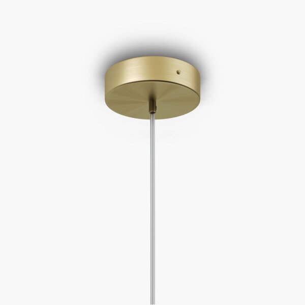 Pendelleuchte Glas Cognac Gold Ø30 cm rund E27 Modern