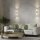 Wandlampe Metall Glas Gold Cognac H:43,5 cm E14 Up Down