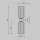 Wandlampe Metall Glas Gold Cognac H:43,5 cm E14 Up Down